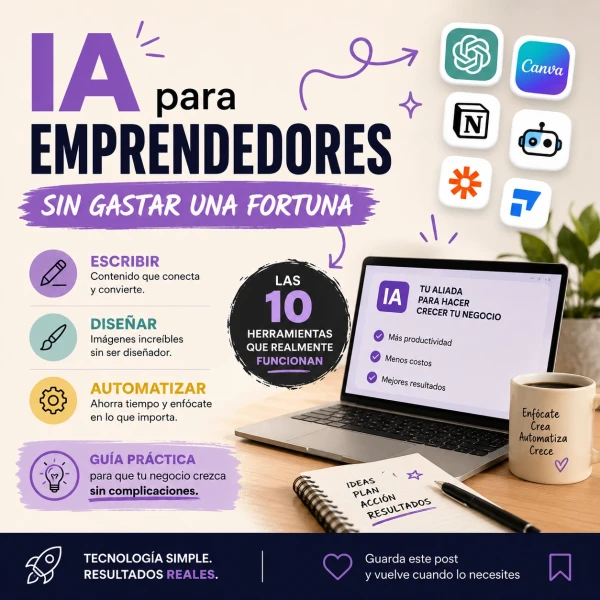 Top 10 herramientas de IA para emprendedores: guía práctica 2026